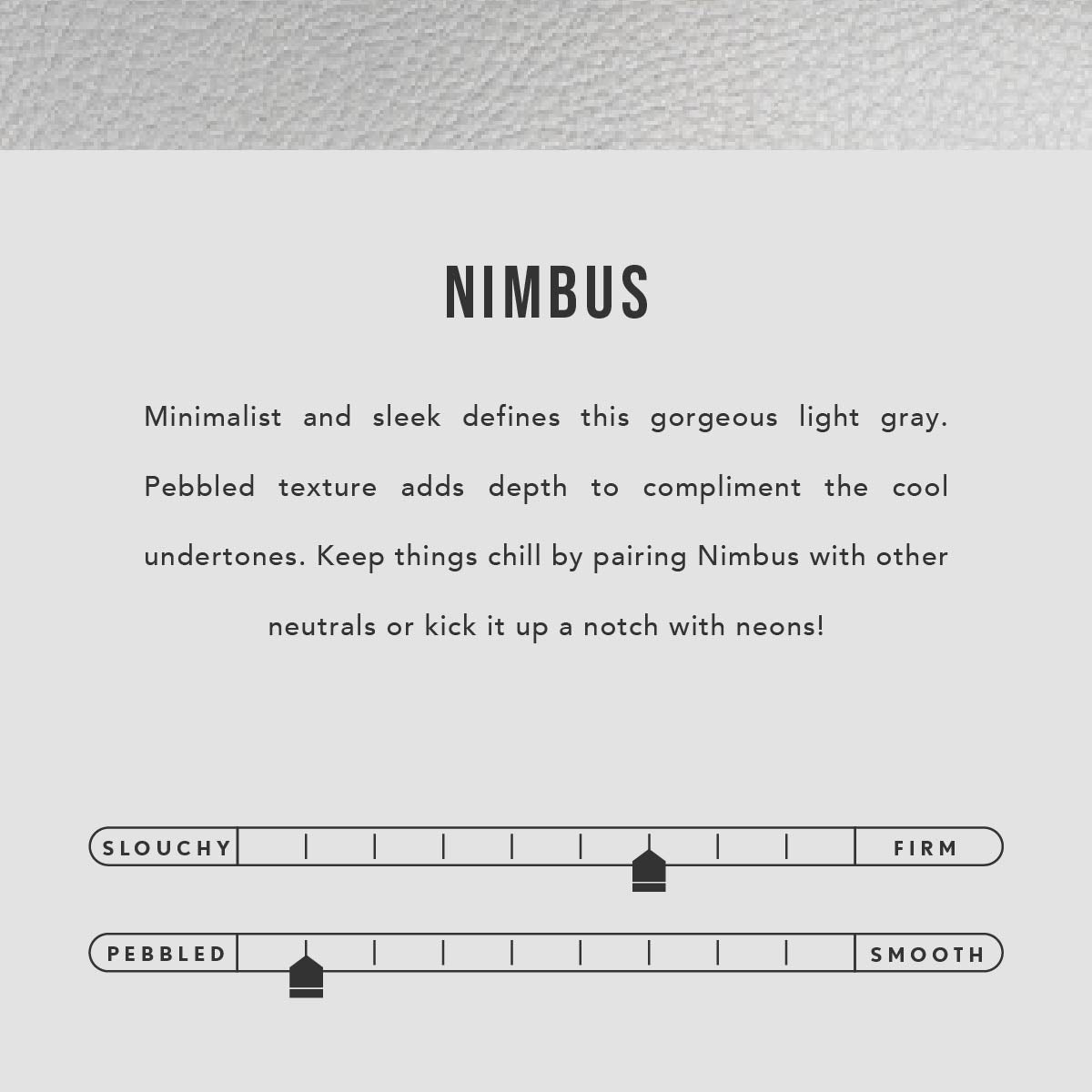 Nimbus | Petite bucket shaped tote bag with matching leather handles | infographic