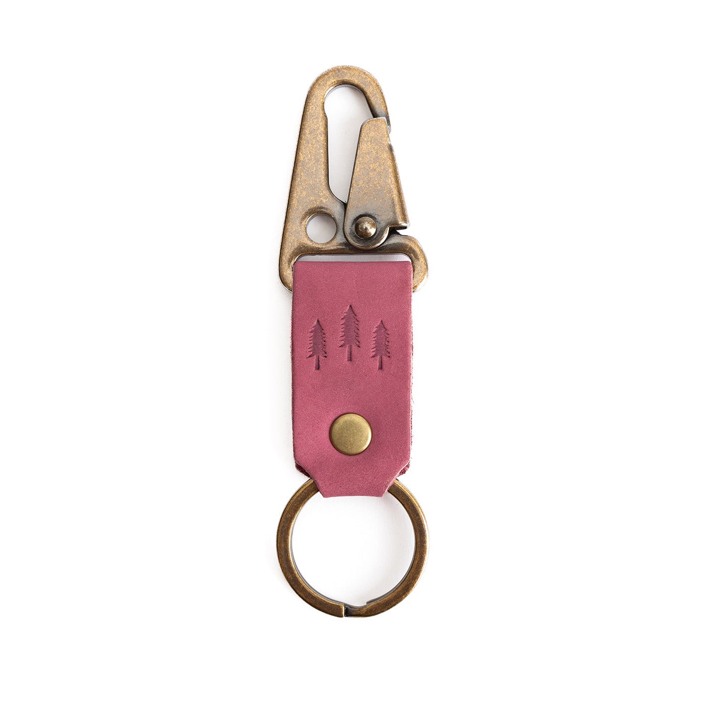 Foxglove*Short| leather logo branded keychain 