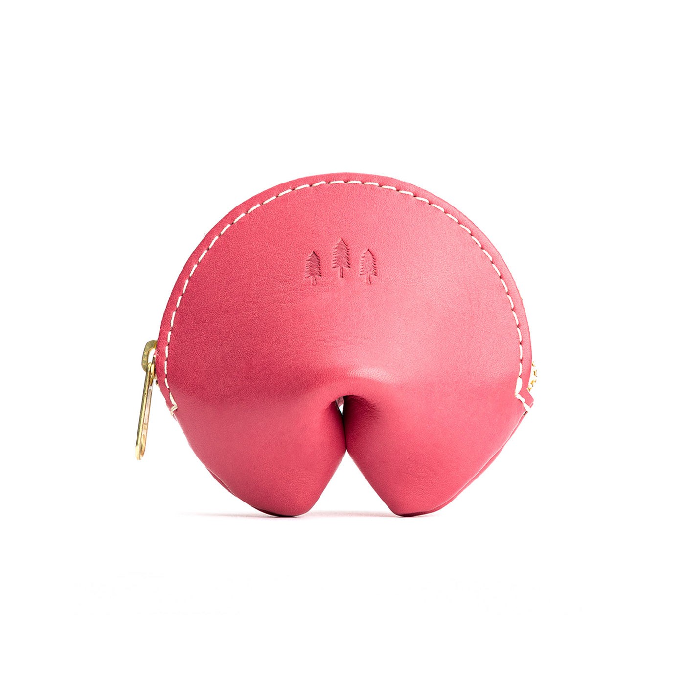 All Color: Tulip | Leather fortune cookie shaped pouch