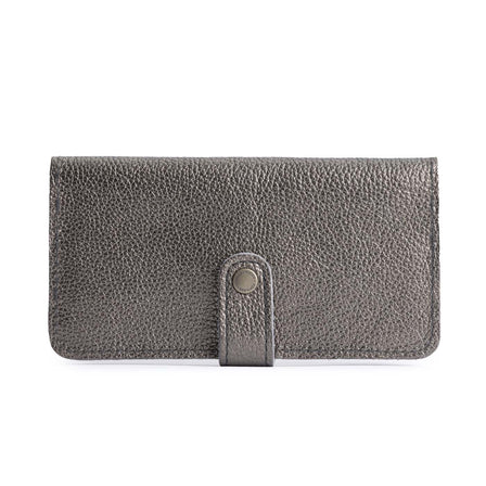 Stardust | Leather wallet with snap closed