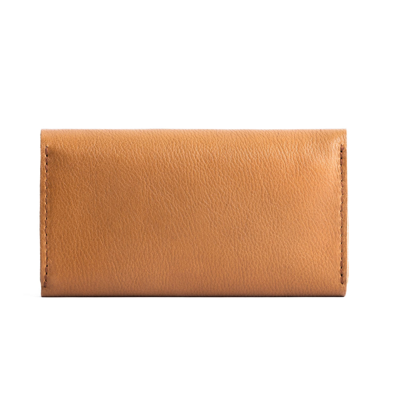 Shortbread | Backside of large leather wallet with snap closure