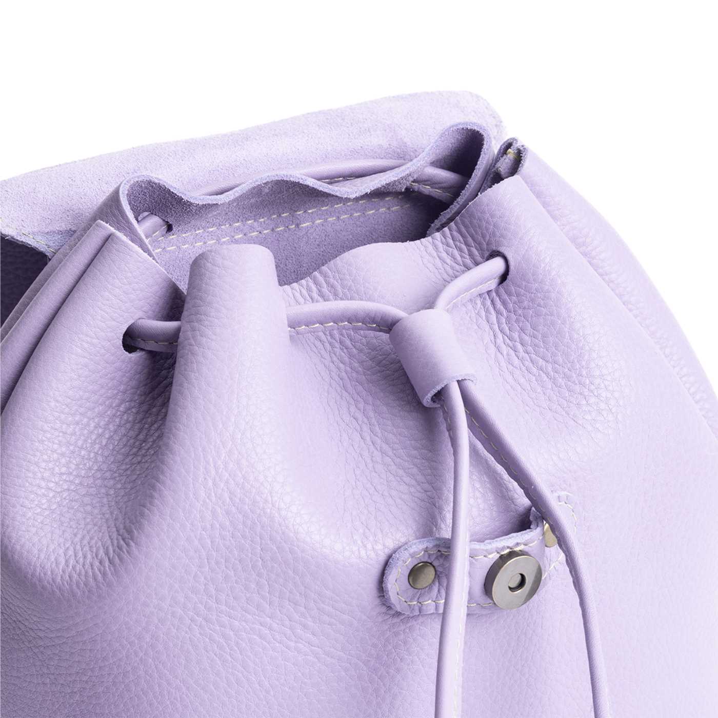 Wisteria | Slouchy leather bucket backpack