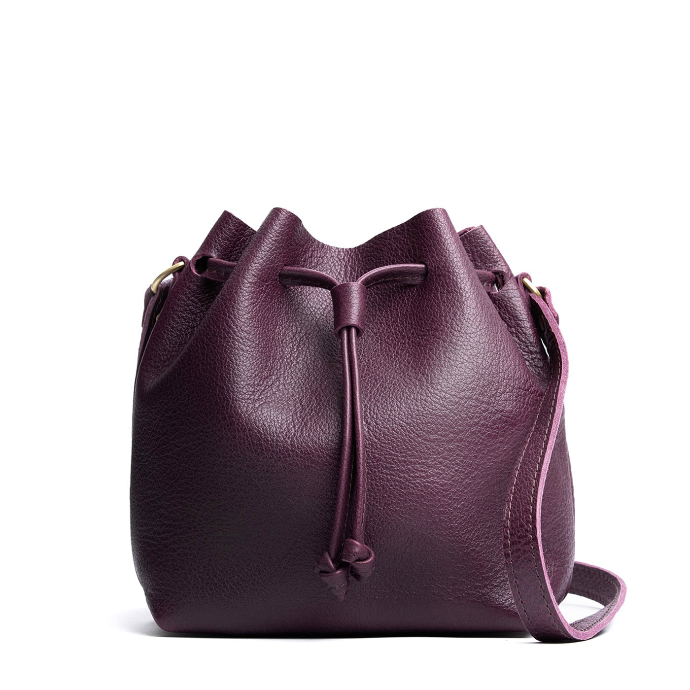 Plum Small | Slouchy crossbody bag with drawstring closure