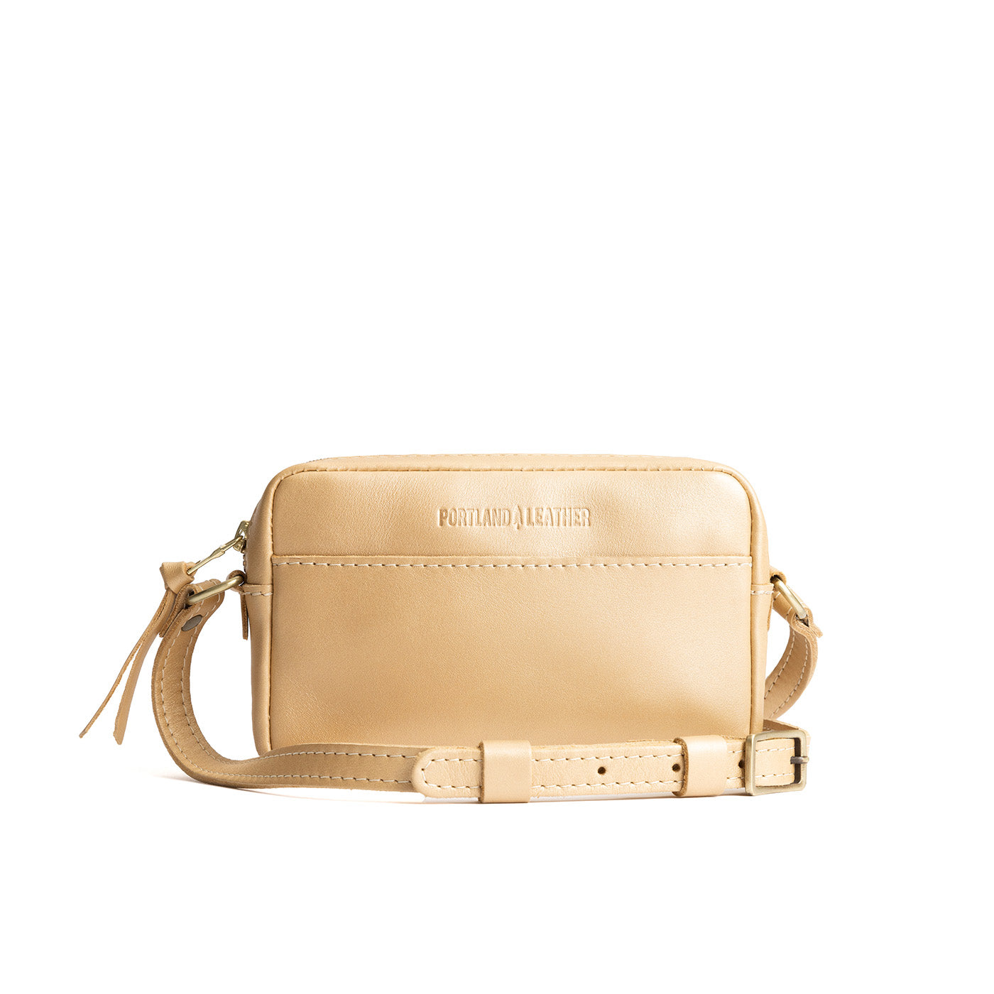 Champagne*Small | Petite rectangular crossbody with adjustable strap