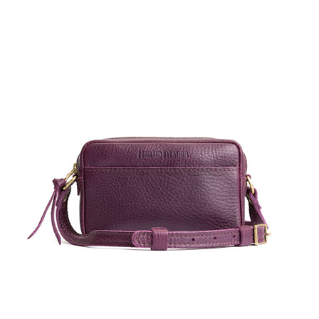 Plum*Large | Mid-size rectangular crossbody with adjustable strap