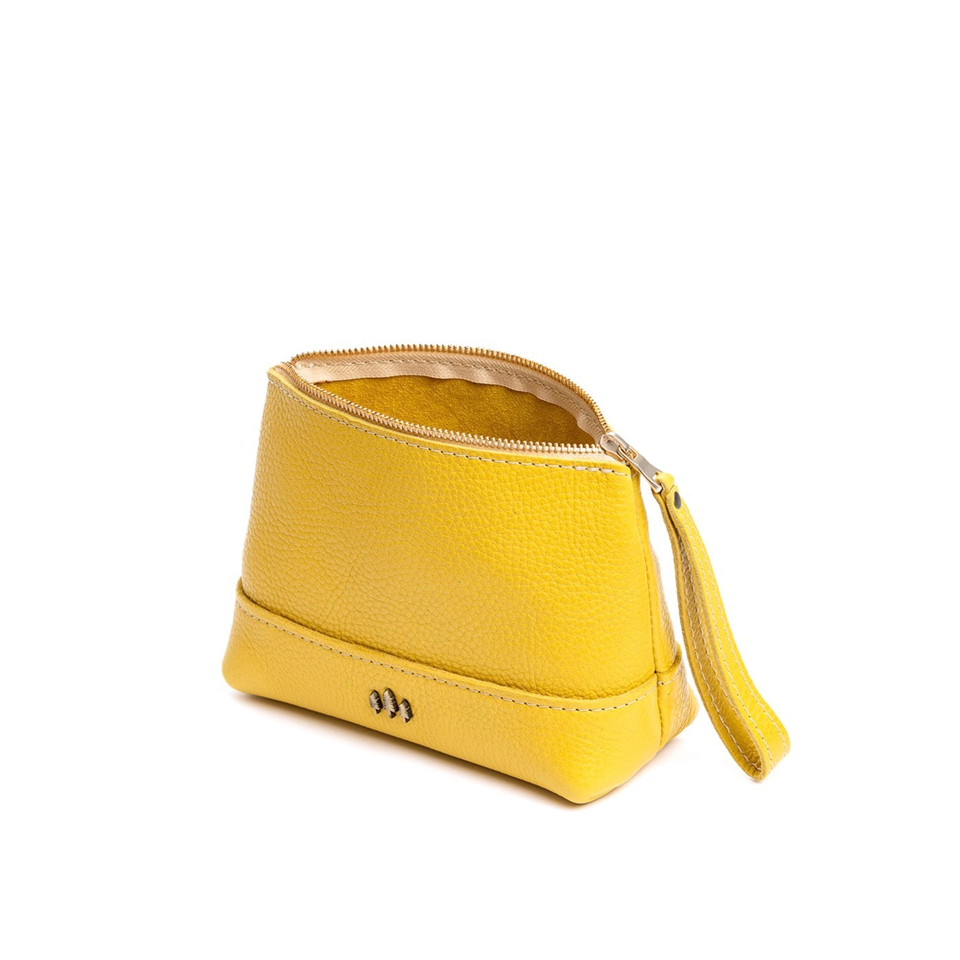 Naples*Large | Zip top rectangular pouch with wide base and narrow top