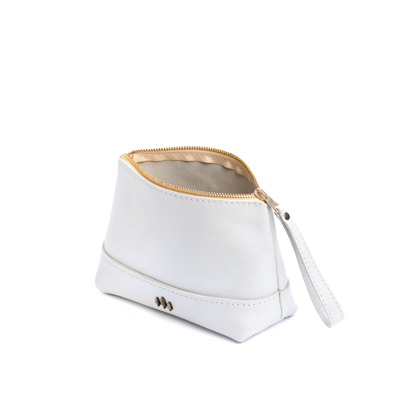 Pearl Large | Zip top rectangular pouch with wide base and narrow top