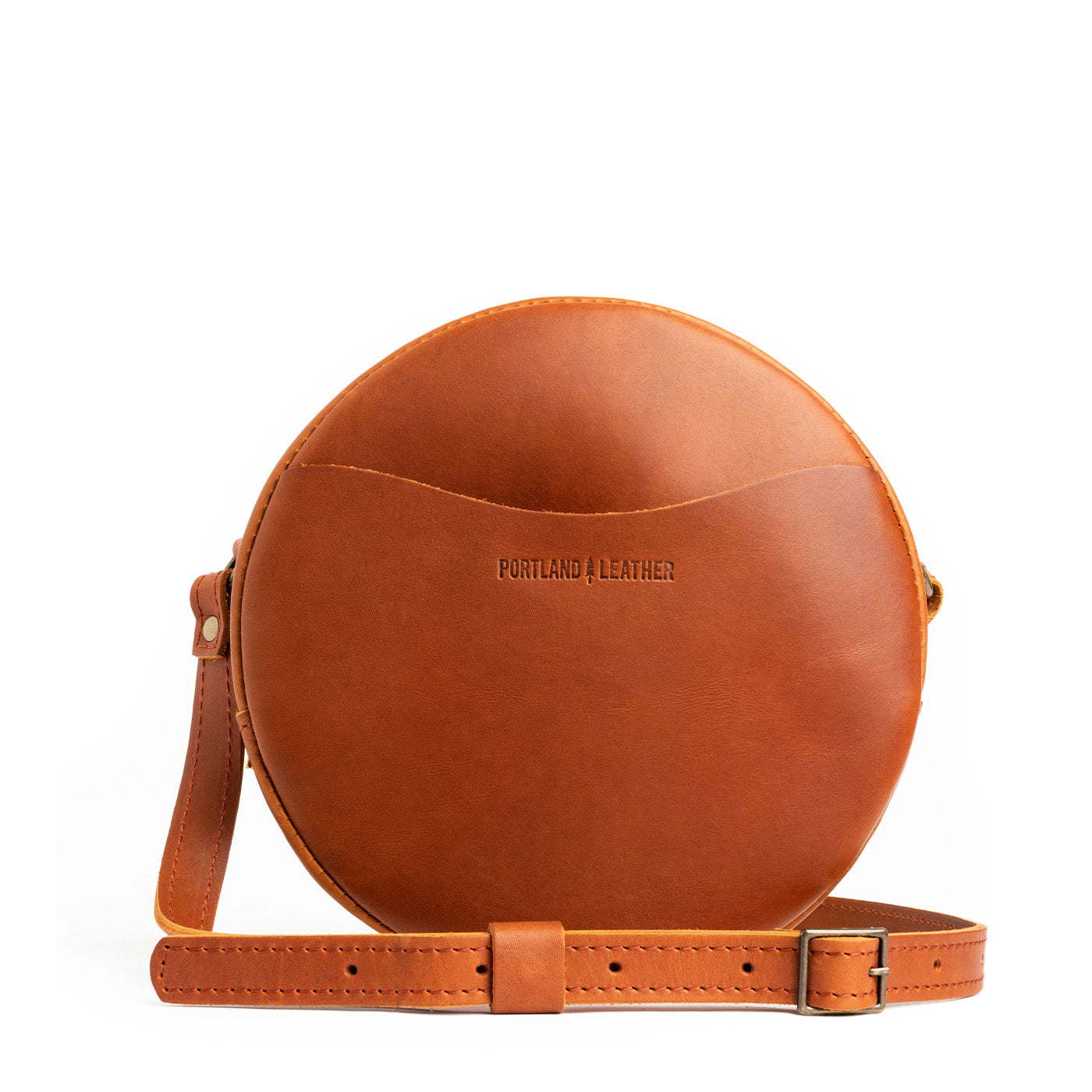 Honey*Large | Circle shaped crossbody bag with top zipper