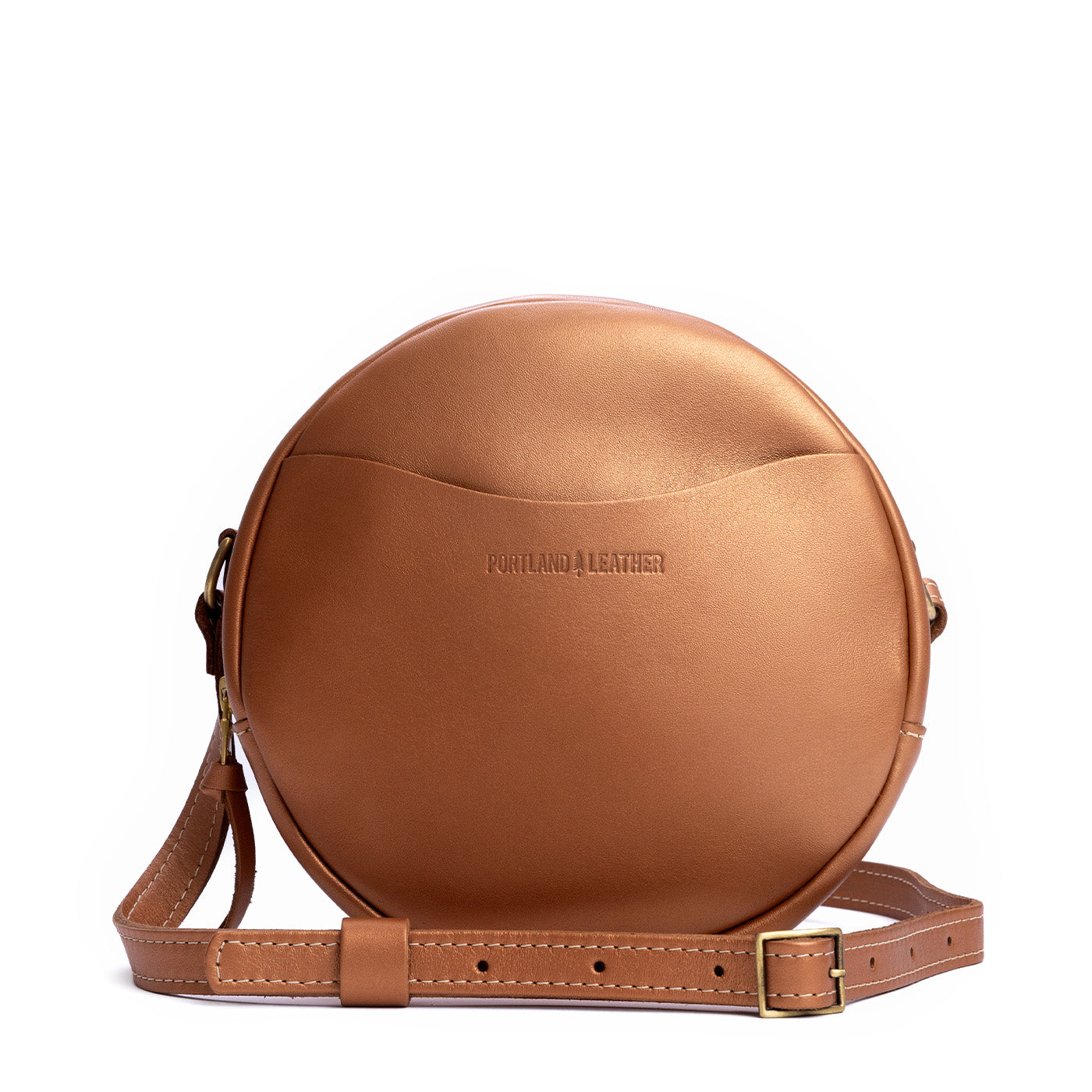 Hava*Large | Circle shaped crossbody bag with top zipper