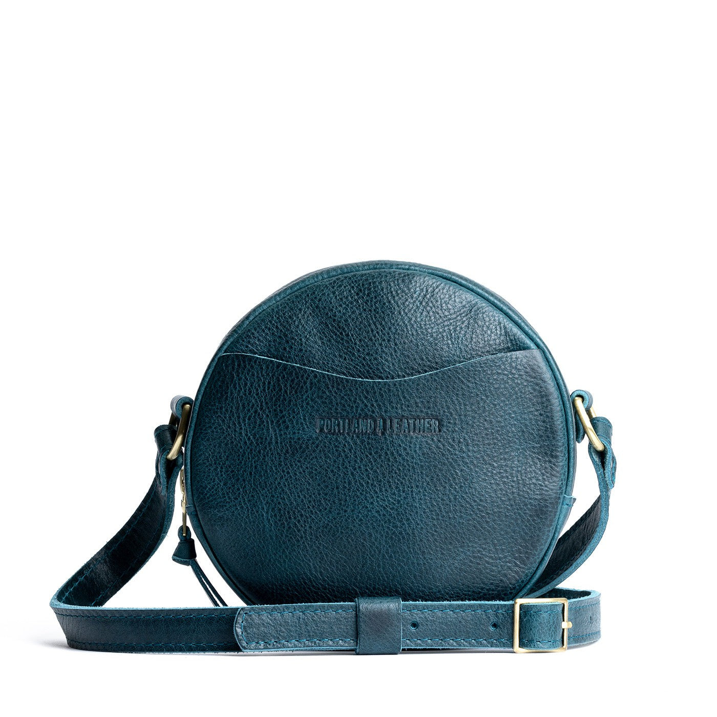 Lagoon*Small | Circle shaped crossbody bag with top zipper