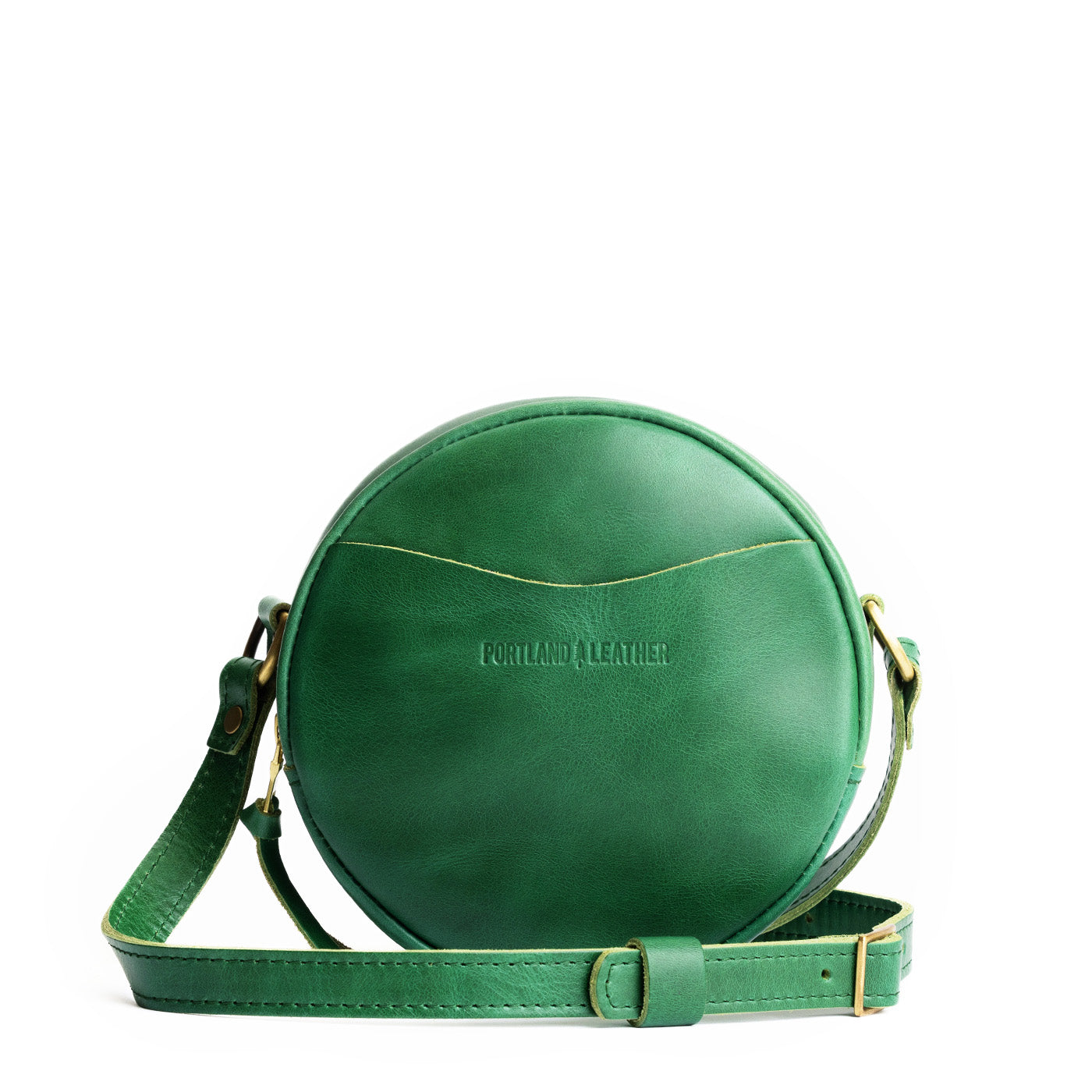 Cowboy Mint*Small | Circle shaped crossbody bag with top zipper