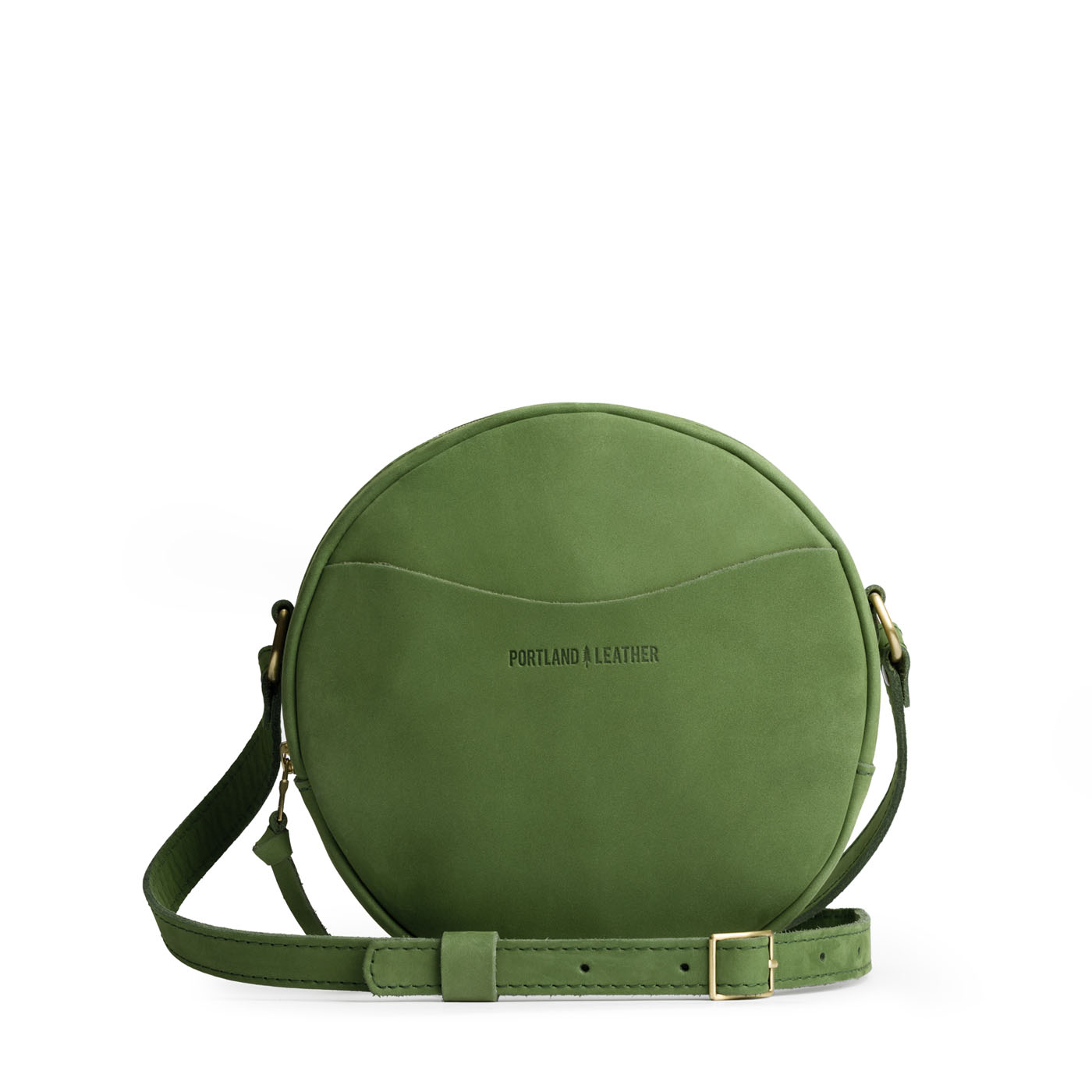 Succulent Small | Circle shaped crossbody bag with top zipper