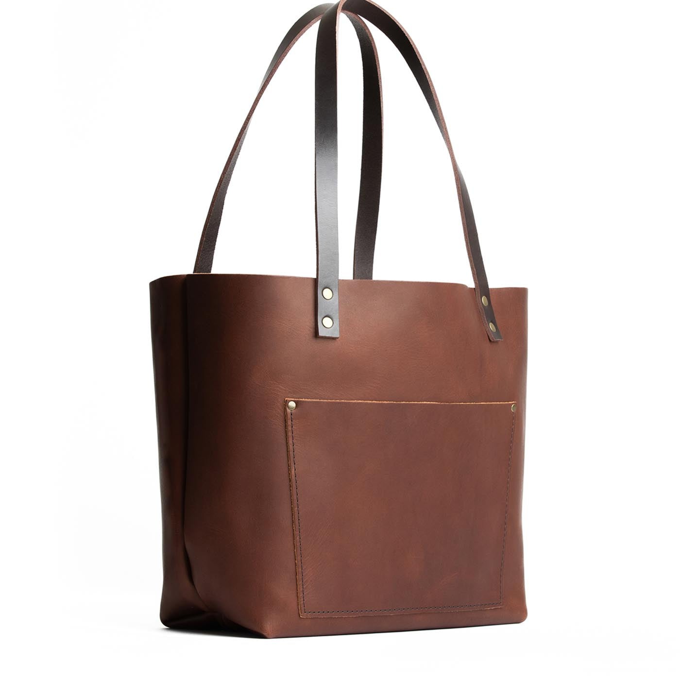 Durango*Classic | Large leather tote bag with sturdy bridle handles and front pocket