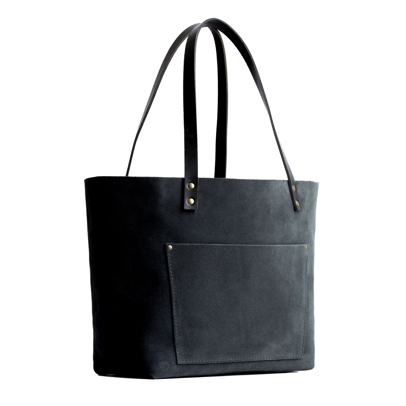 Peppercorn Classic | Large leather tote bag with sturdy bridle handles and front pocket