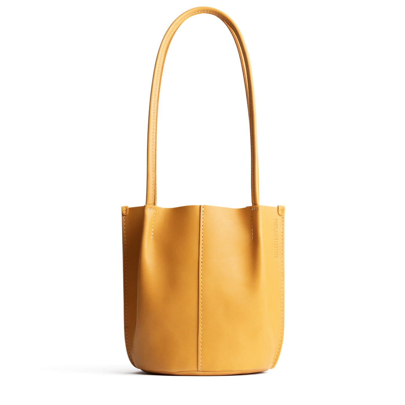 Sunflower Classic | Petite bucket shaped tote bag with matching leather handles