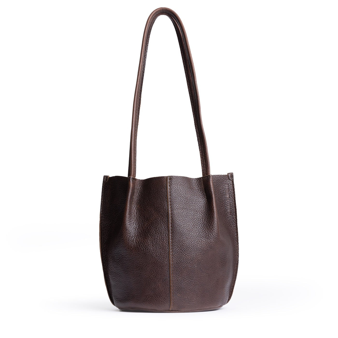 Coldbrew*Classic | Petite bucket shaped tote bag with matching leather handles