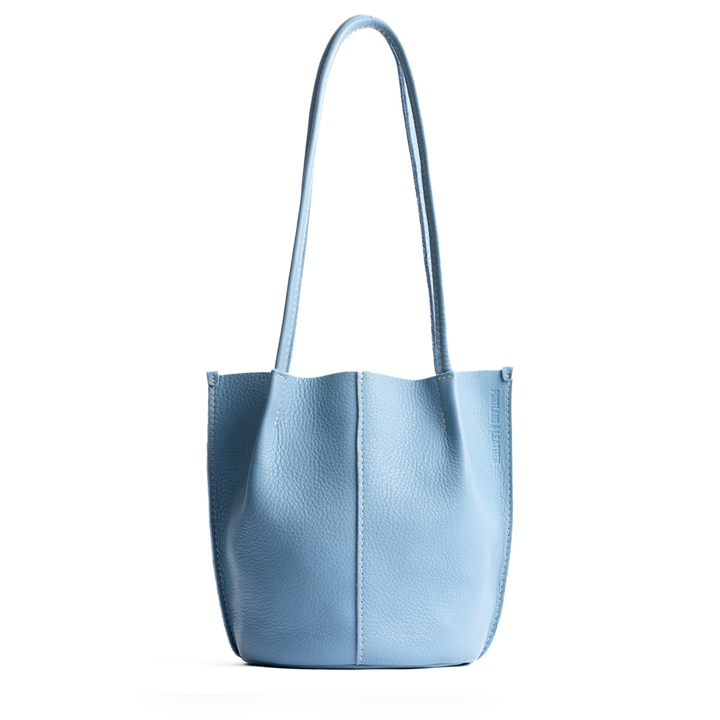 Dream Classic | Petite bucket shaped tote bag with matching leather handles