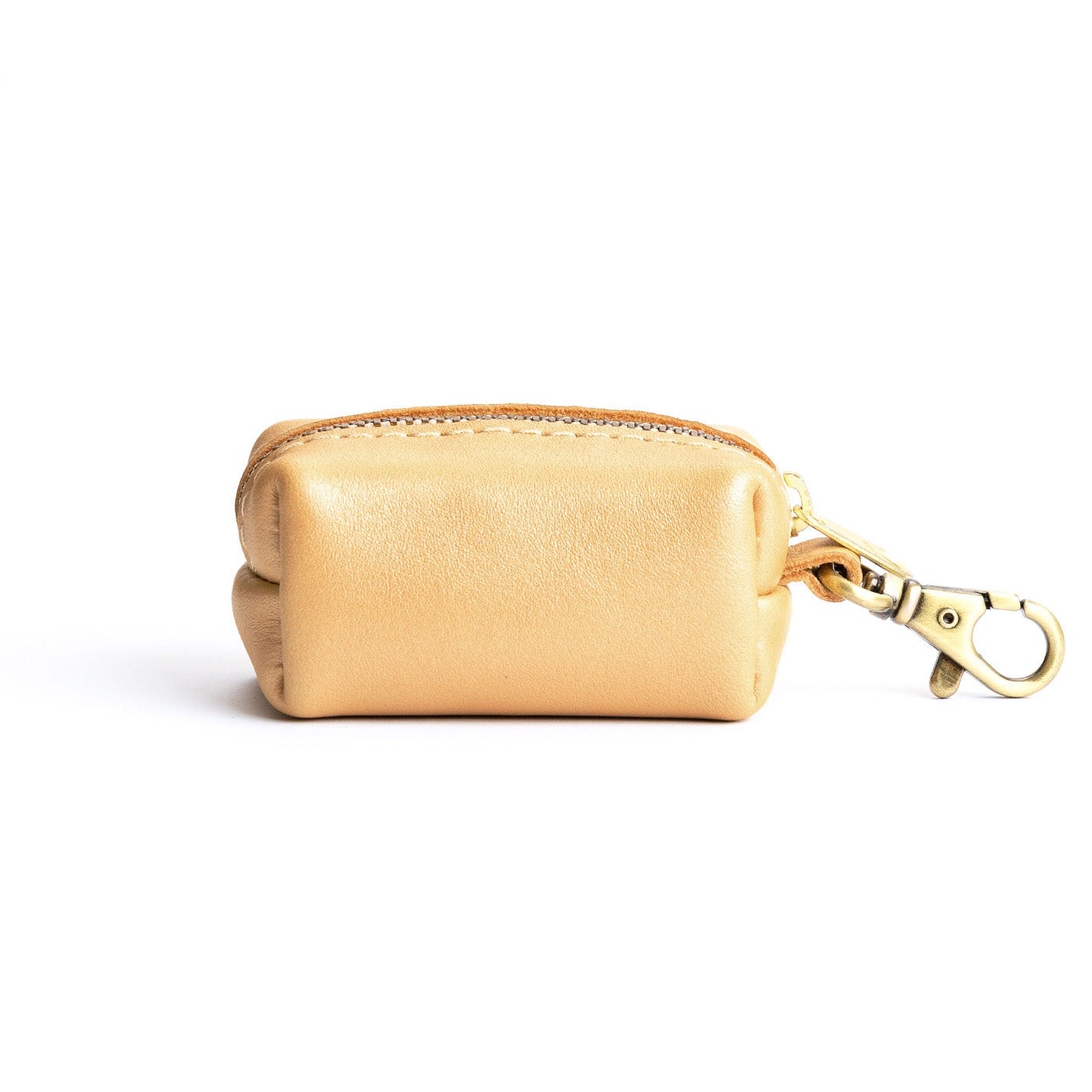 All Color: Champagne | Leather small keychain pouch