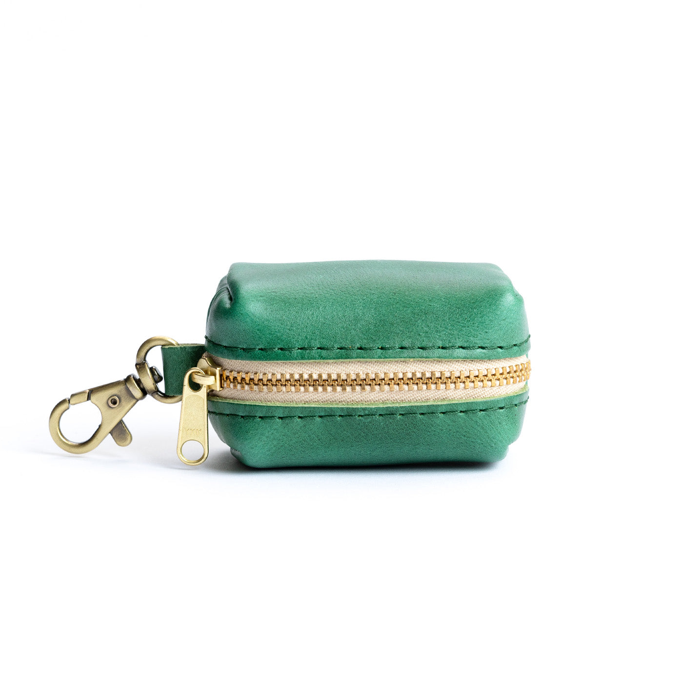 All Color: Cowboy Mint | Leather small keychain pouch