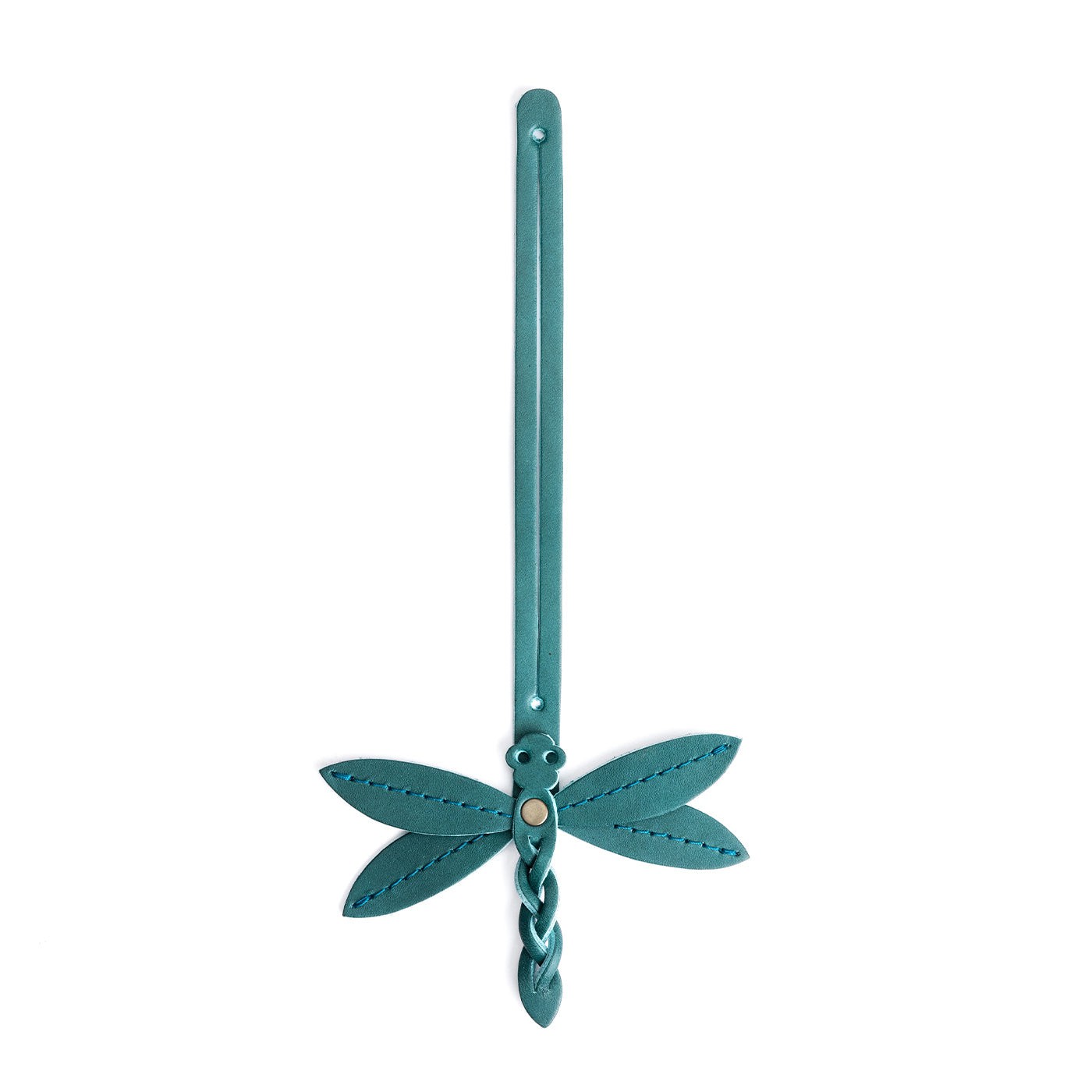 Caribbean | Dragonfly shaped leather charm tassel