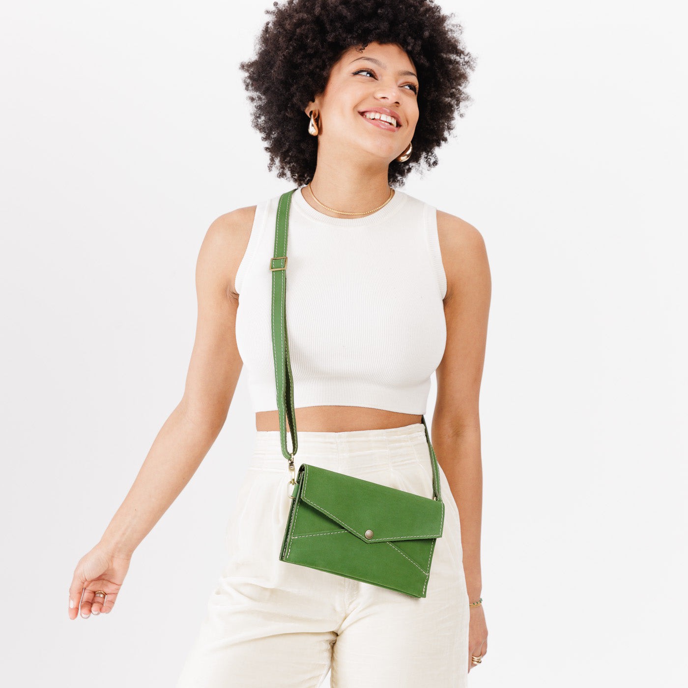  Succulent | Envelope shaped clutch wallet with crossbody strap