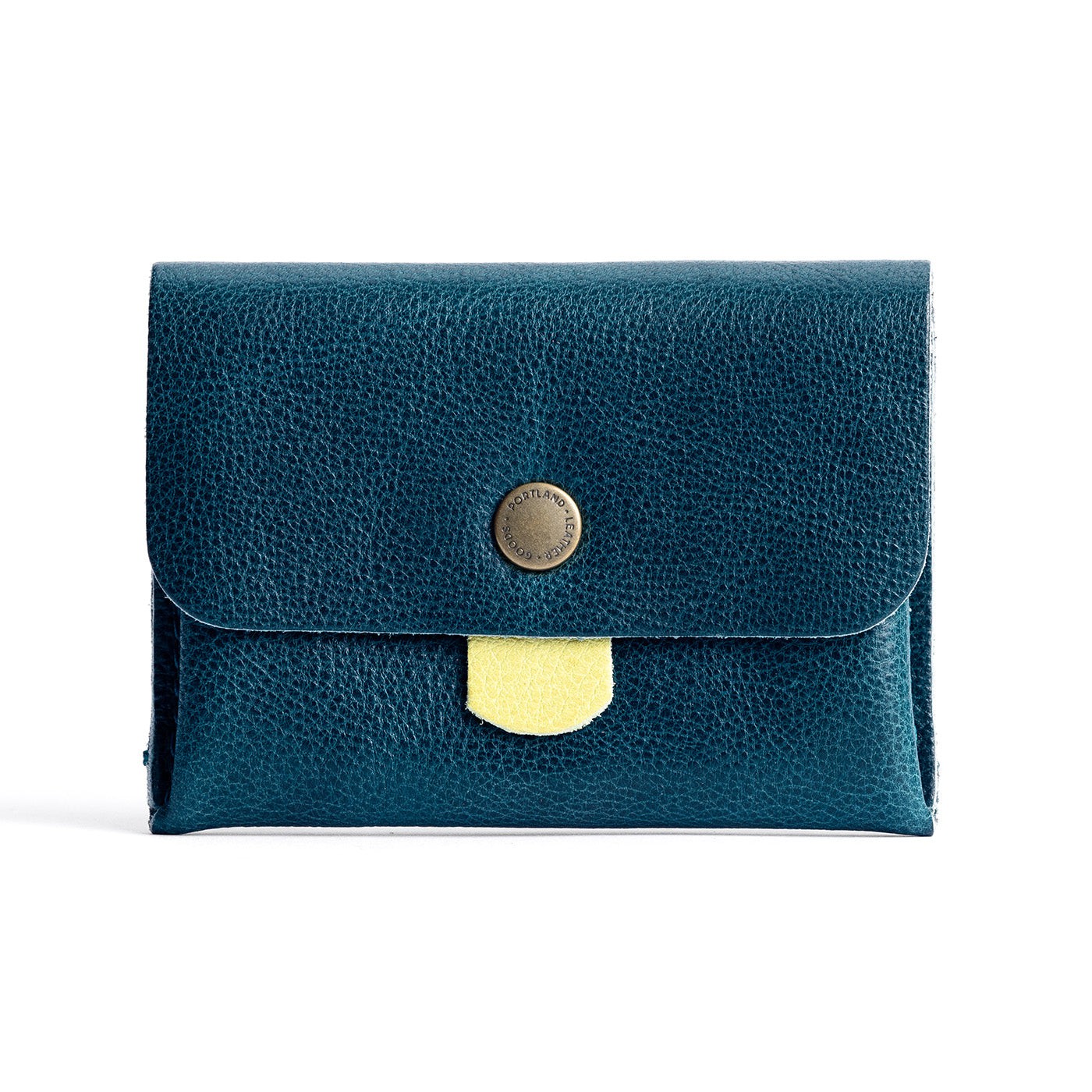 Lagoon | Envelope snap wallet with contrast pull tab