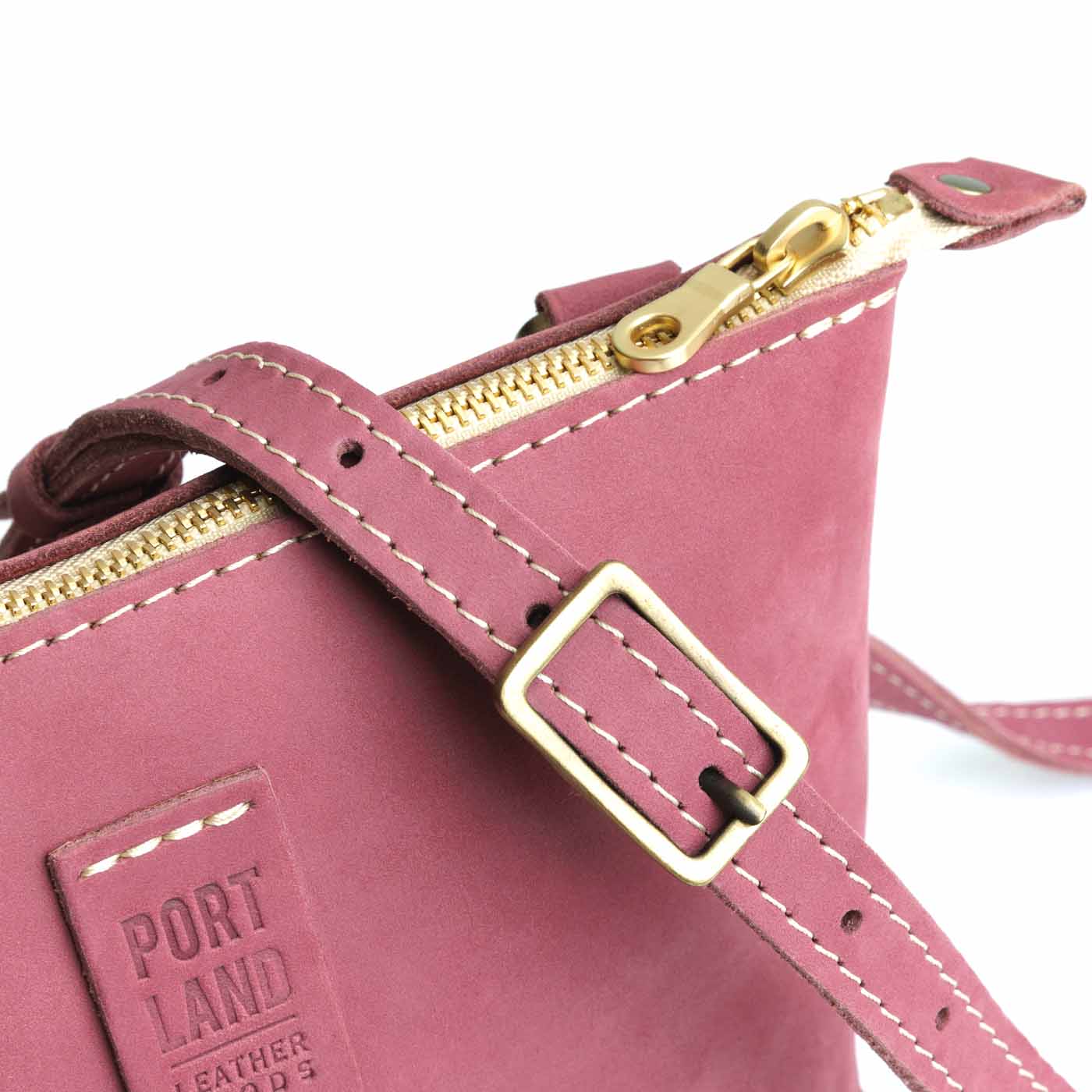  Foxglove | Small rectangular crossbody purse with top zipper and interior pocket