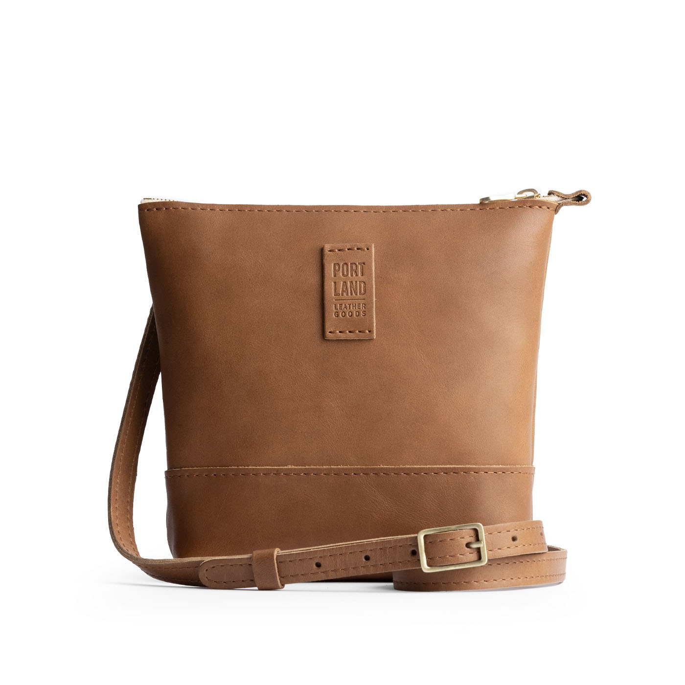 Biscotti | Small rectangular crossbody purse with top zipper and interior pocket