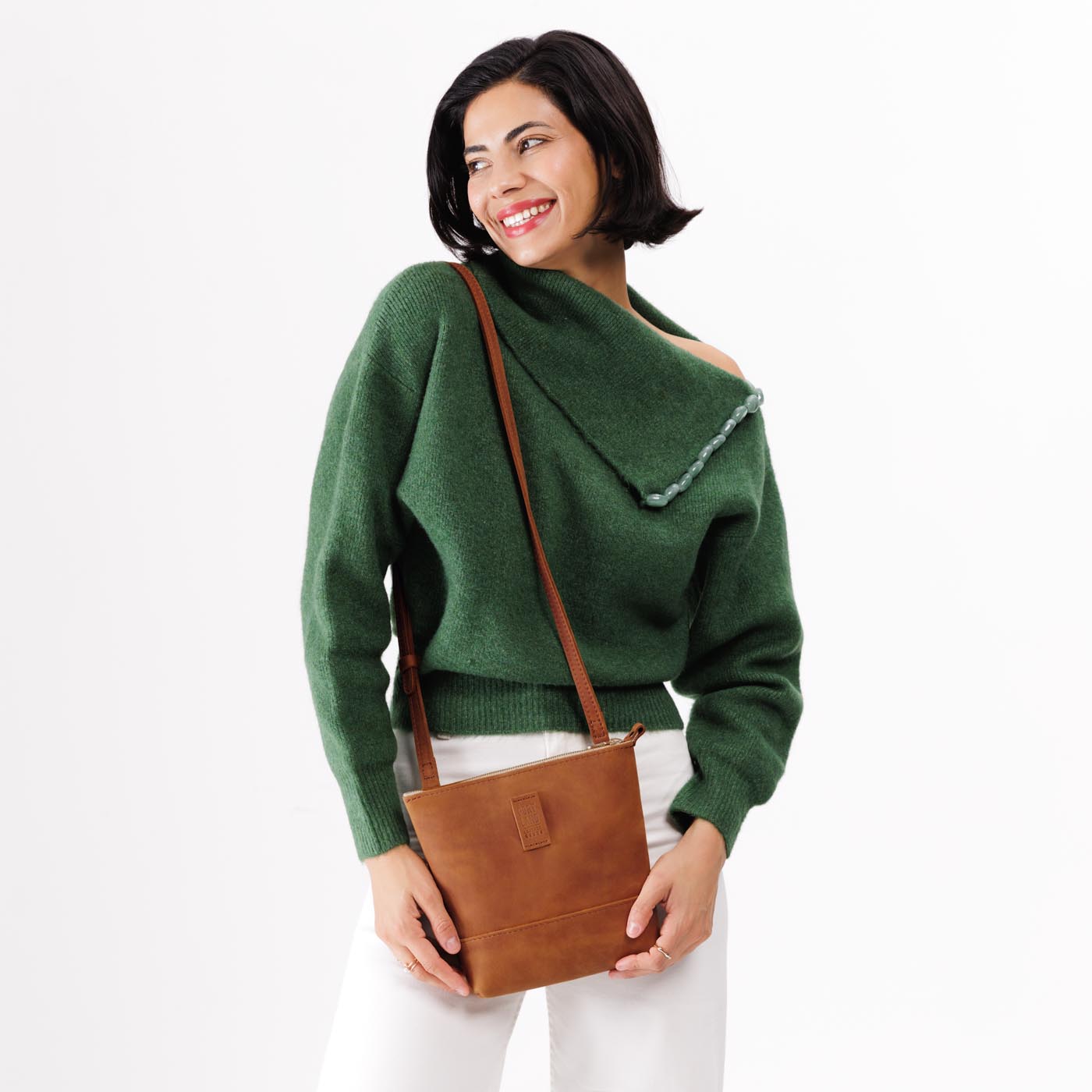 Dakota | Small rectangular crossbody purse with top zipper and interior pocket