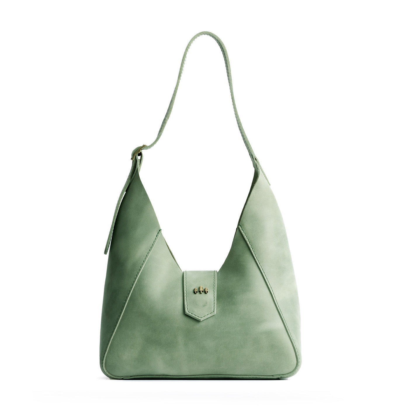 Cucumber | Structured hobo shoulder bag with adjustable strap and magnetic closure