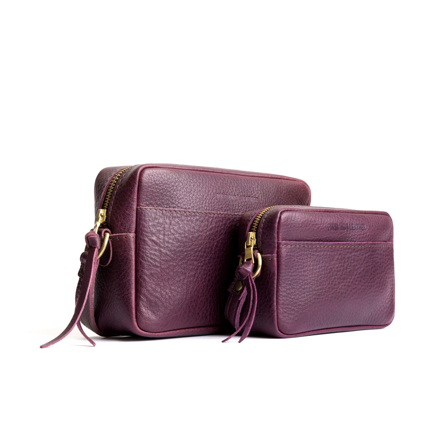 Plum | Two sizes of rectangular crossbody with adjustable strap