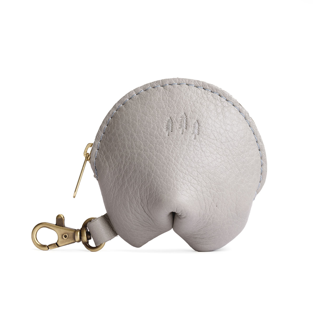 Nimbus | Leather fortune cookie shaped keychain pouch