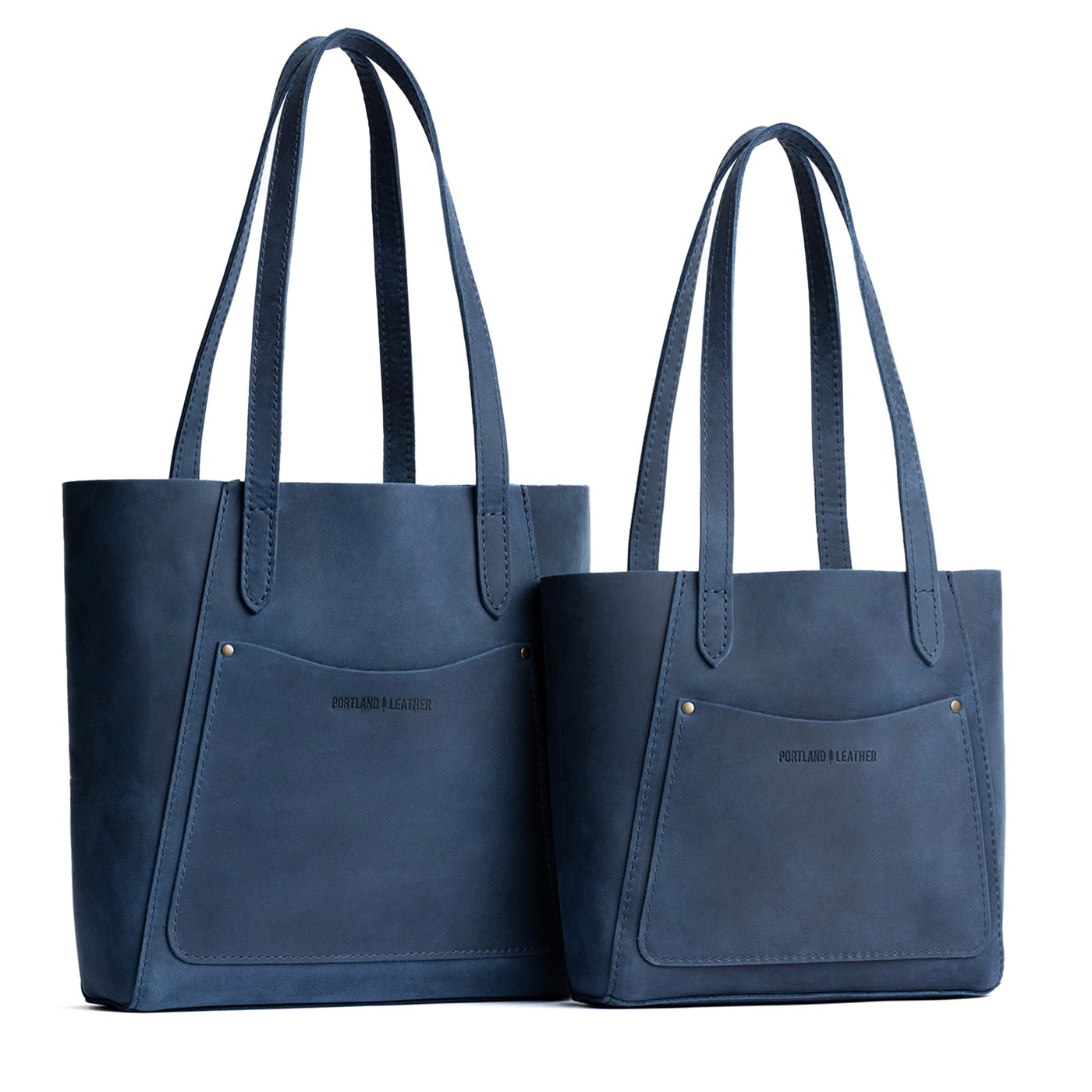 Deep Water | Comparison of both sizes of tote bag