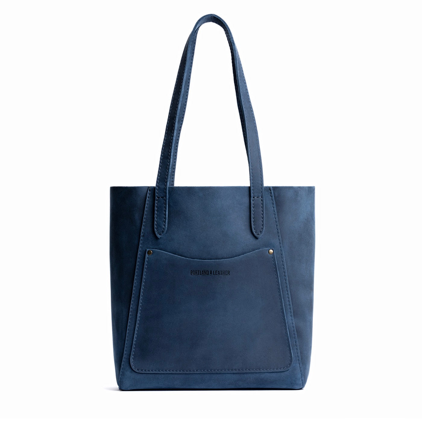 Deep Water*Large | Dual shoulder strap tote bag with an exterior pocket