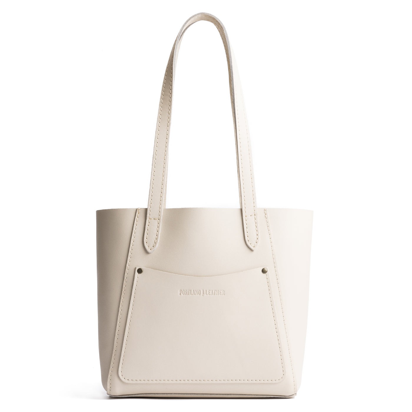 Bone*Small | Slim tote bag with dual shoulder straps and interior and exterior pockets