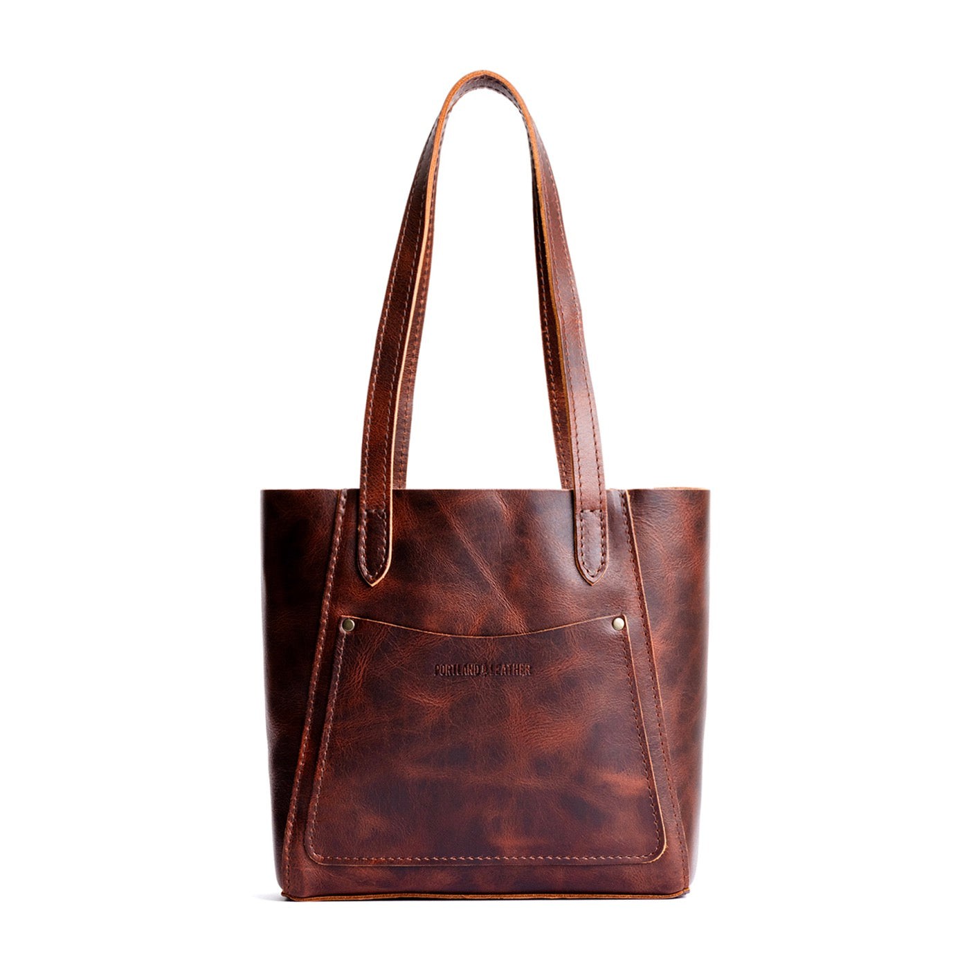 Lava*Small | Slim tote bag with dual shoulder straps and interior and exterior pockets