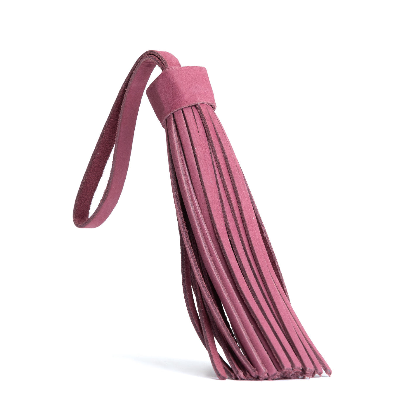 Foxglove Jumbo | Fringed leather tassel with leather loop