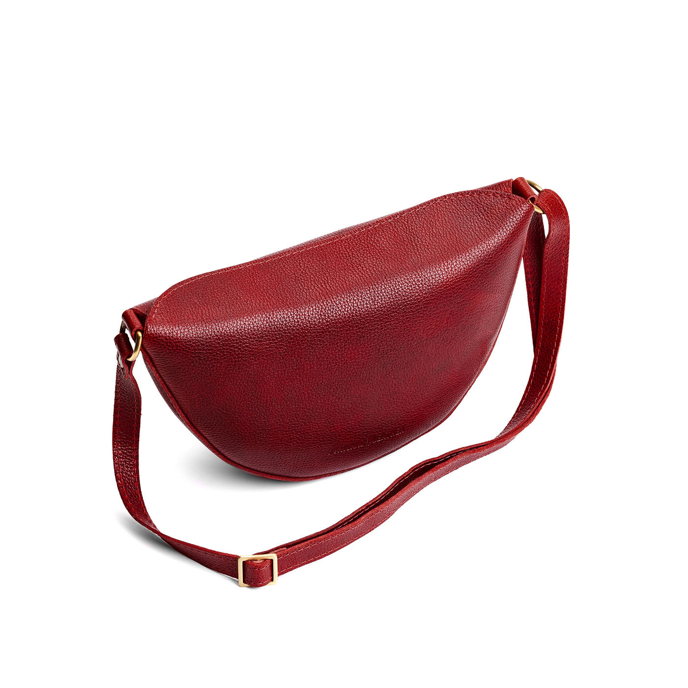 Chili Red*Medium | Half circle shaped sling bag