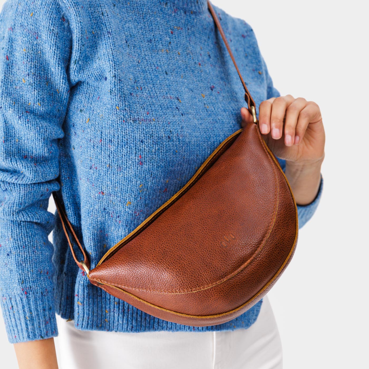 Nutmeg*Medium | Half circle shaped sling bag