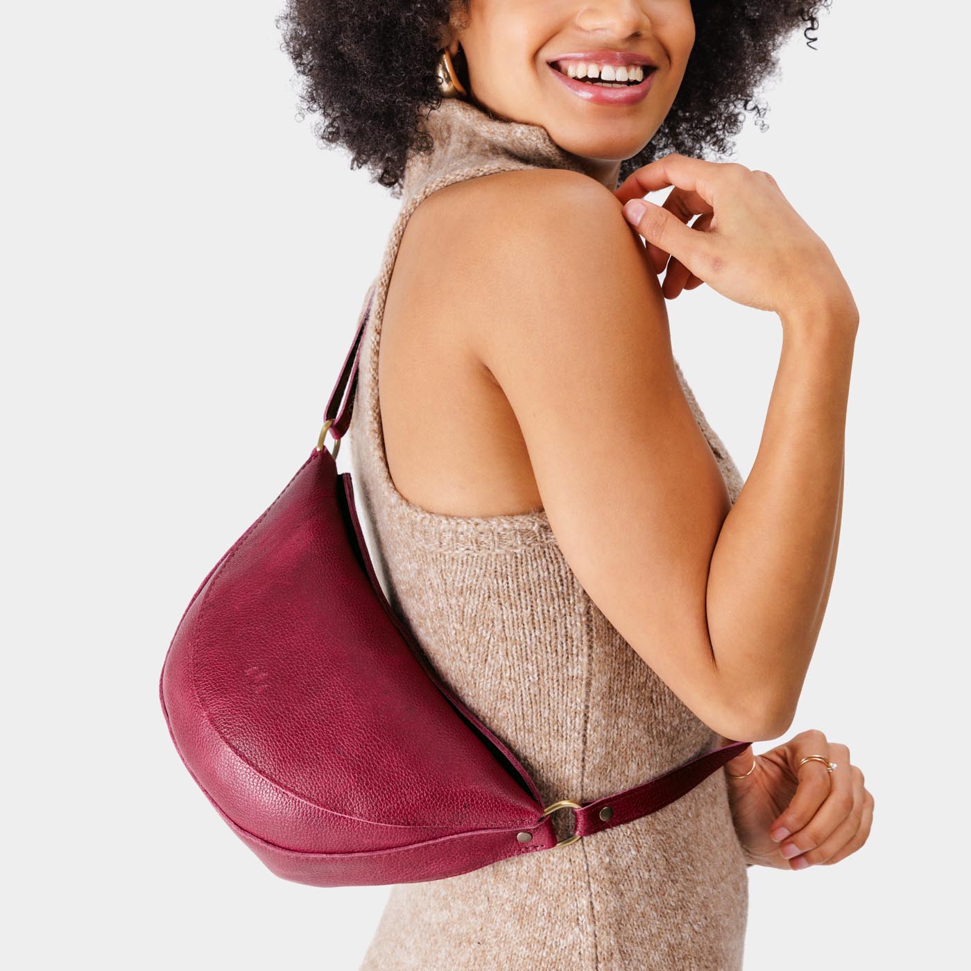 Orchid*Medium | Half circle shaped sling bag