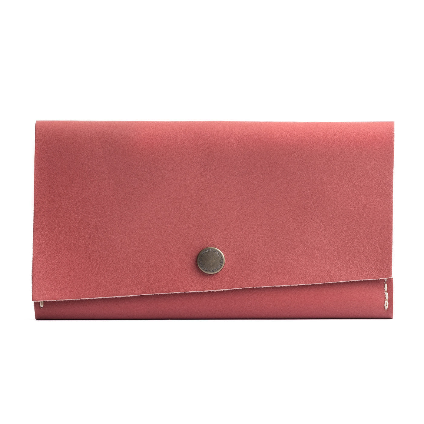 Begonia | Leather wallet with snap closure