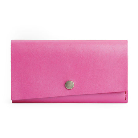 Lip Gloss | Leather wallet with snap closure