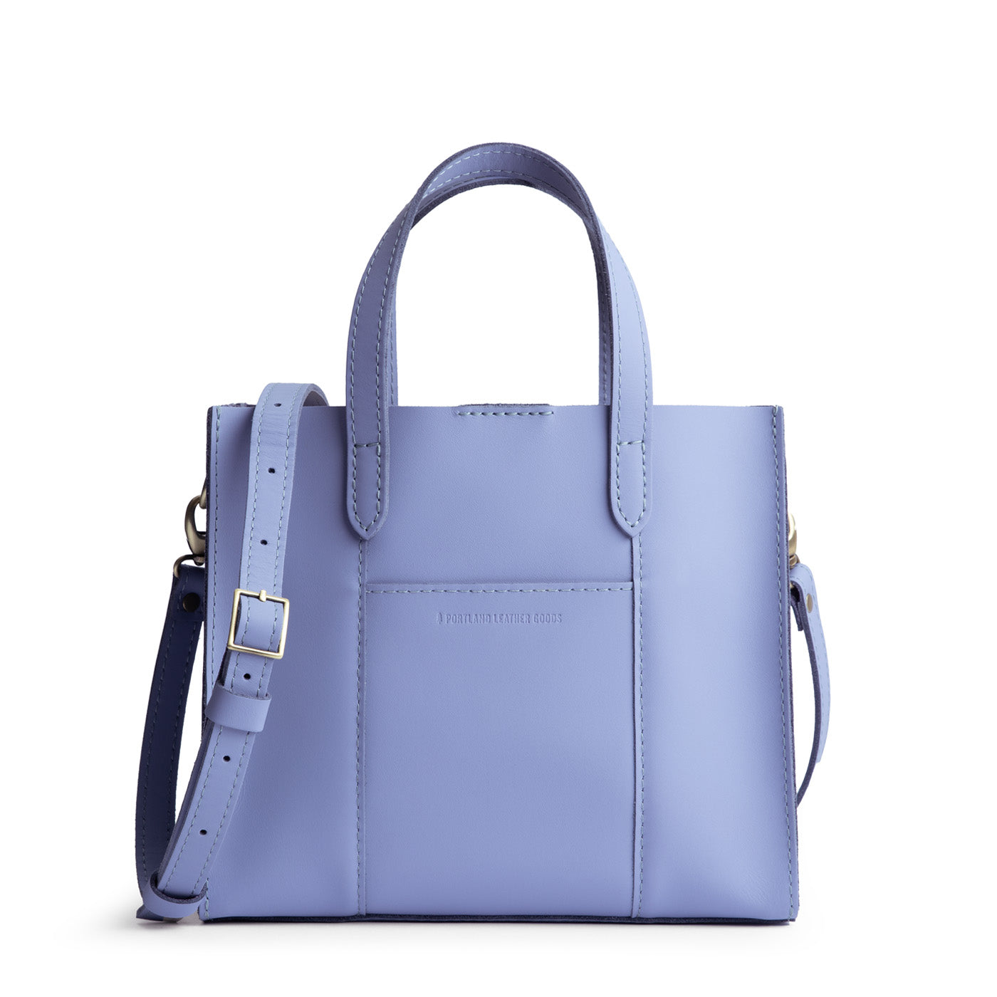 Jacaranda*Classic | Structured mid-size tote bag with overlapping panels and crossbody strap