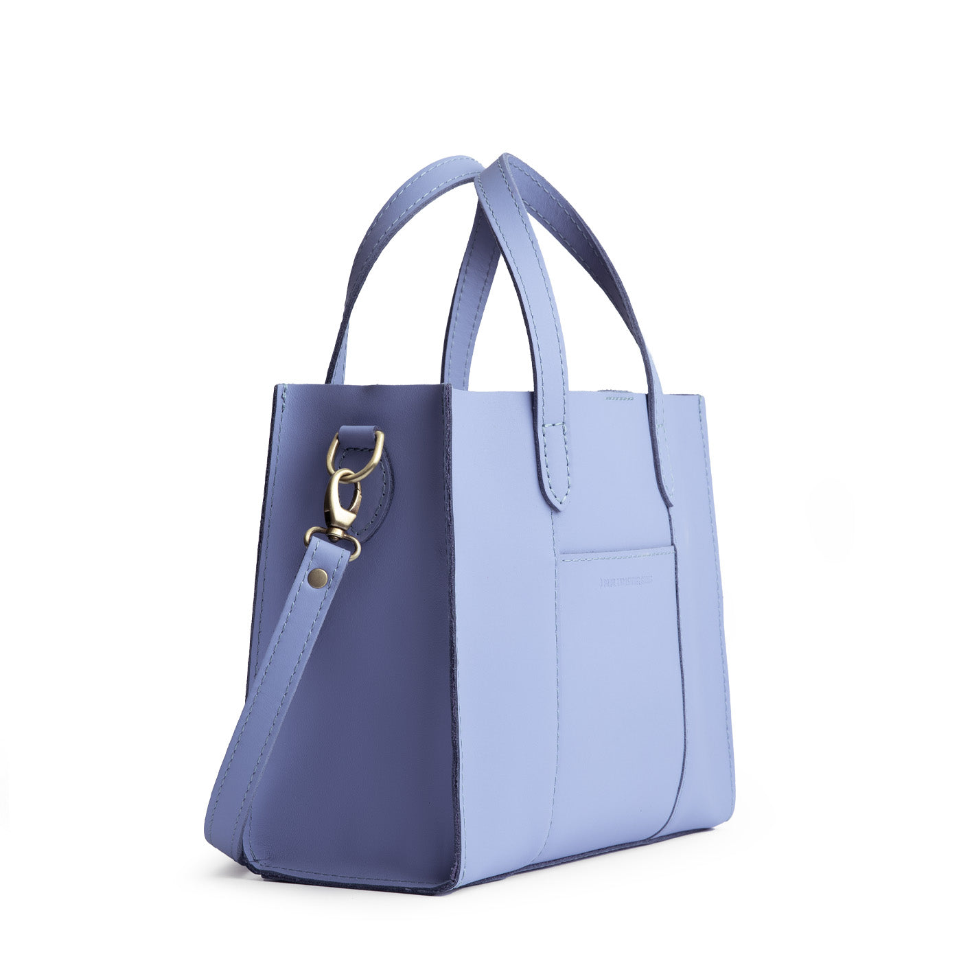 Jacaranda Classic | Structured mid-size tote bag with overlapping panels and crossbody strap