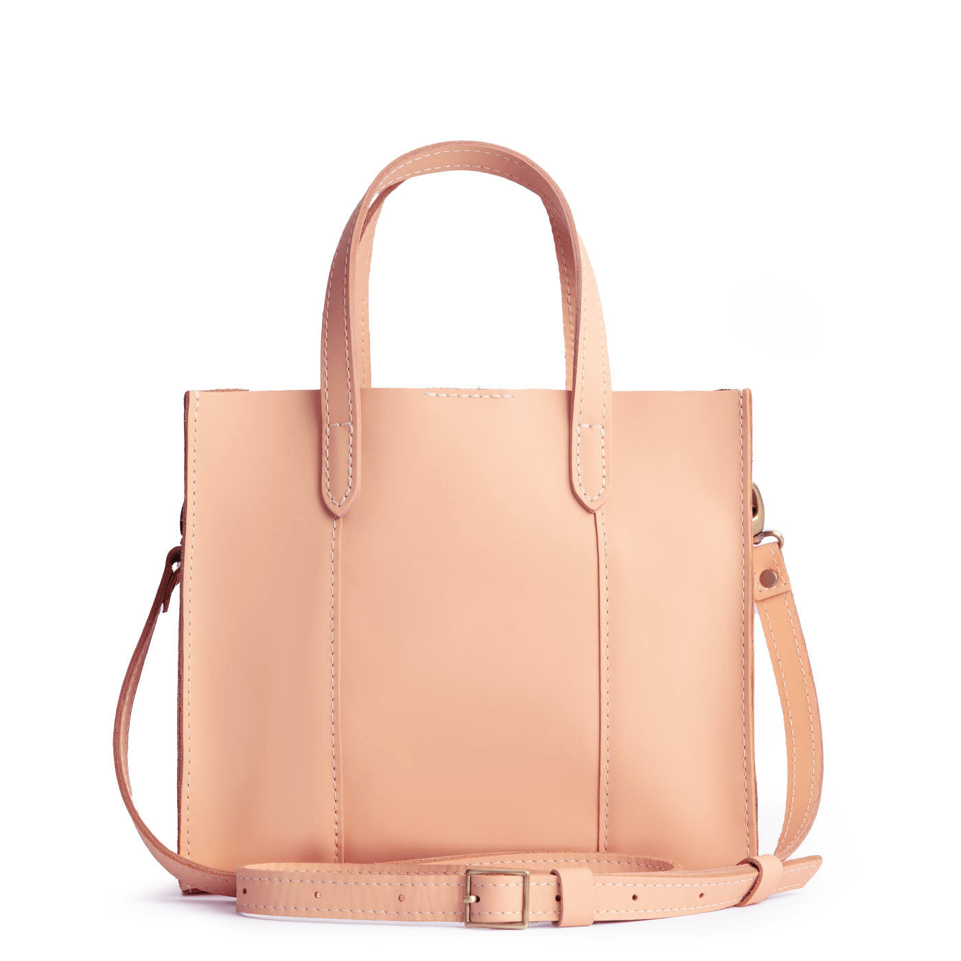 Mamey Classic | Structured mid-size tote bag with overlapping panels and crossbody strap