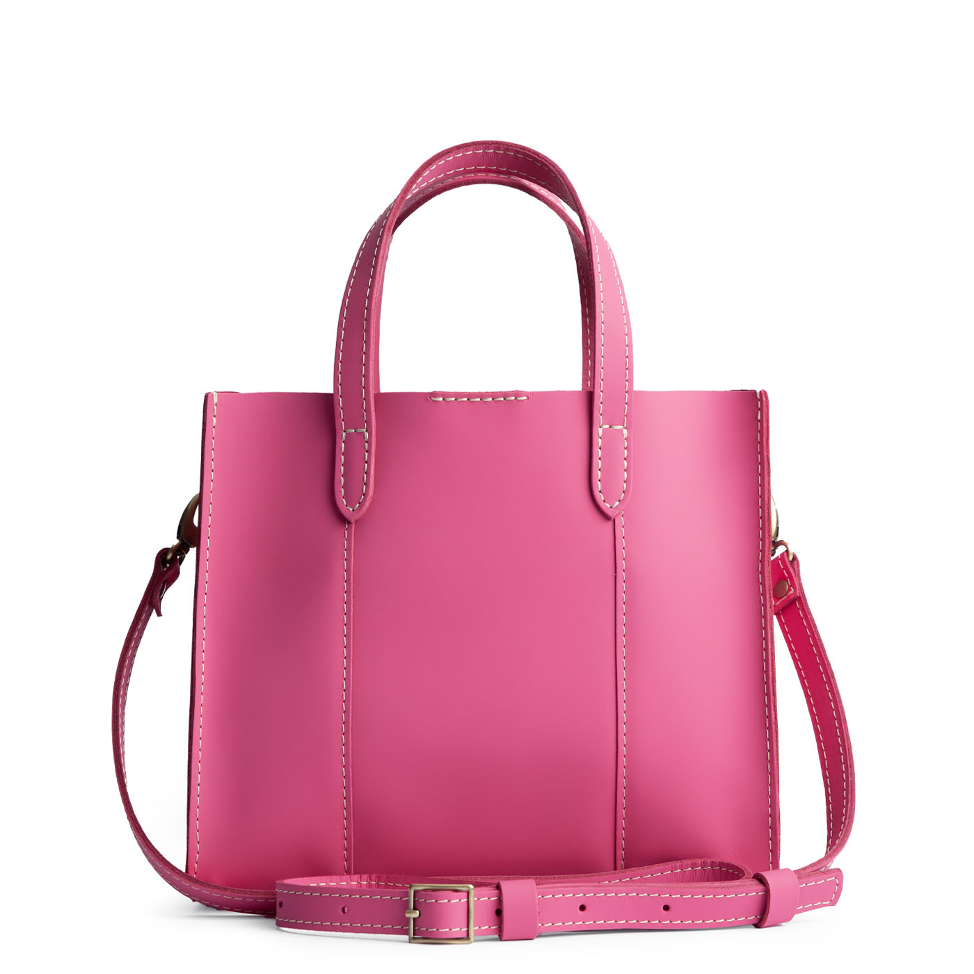 Margot*Classic | Structured mid-size tote bag with overlapping panels and crossbody strap