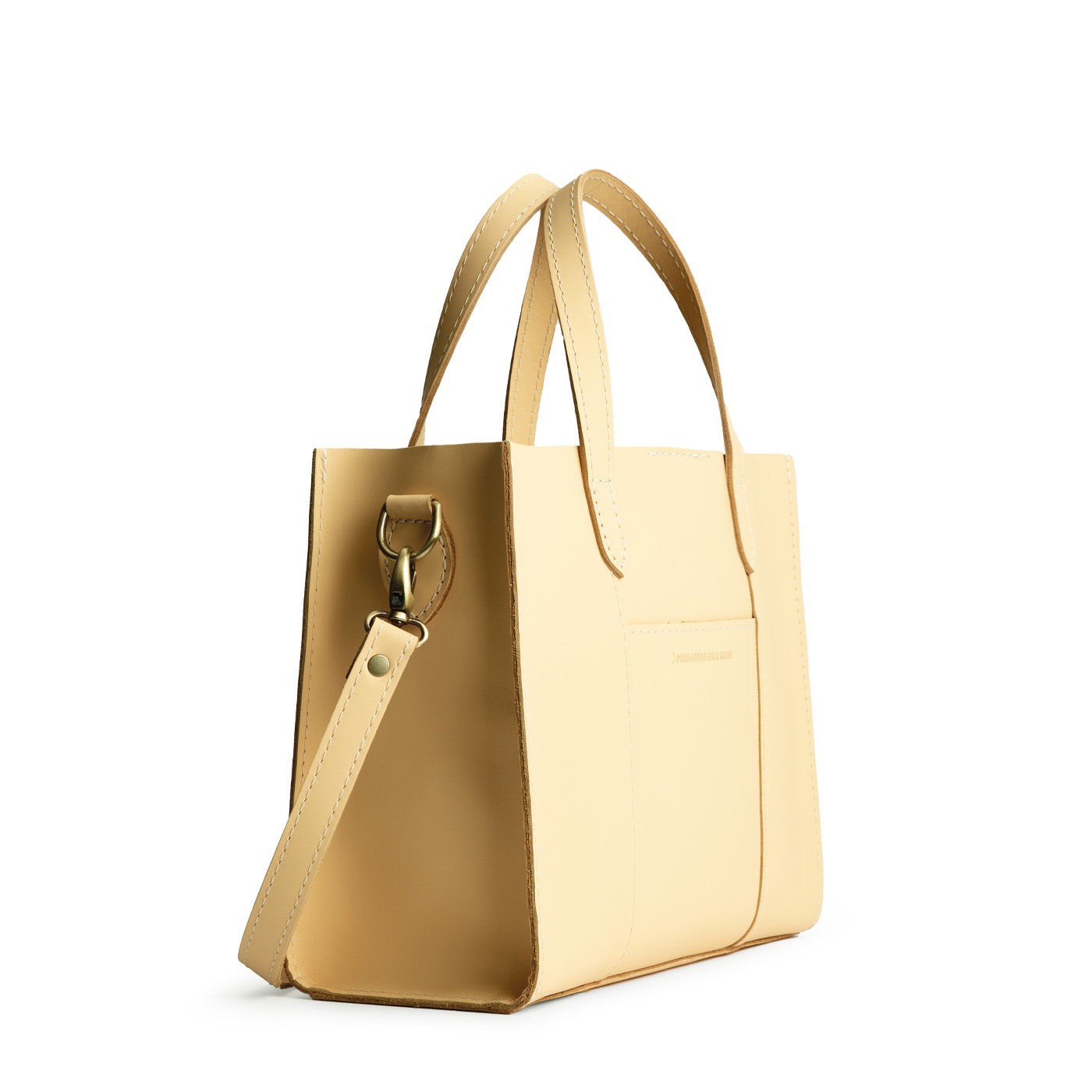 Vanilla*Classic | Structured mid-size tote bag with overlapping panels and crossbody strap