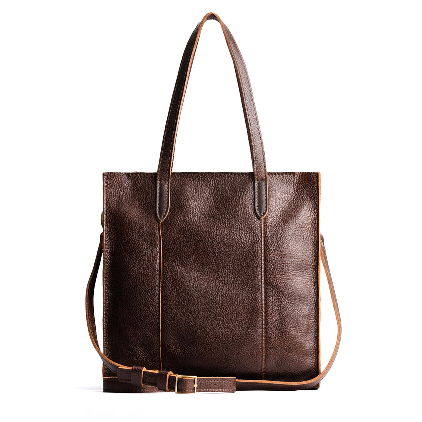 Coldbrew*North/South  | Structured large tote bag with overlapping panels and crossbody strap