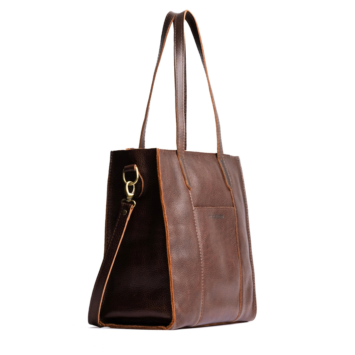 Coldbrew*North/South  | Structured large tote bag with overlapping panels and crossbody strap