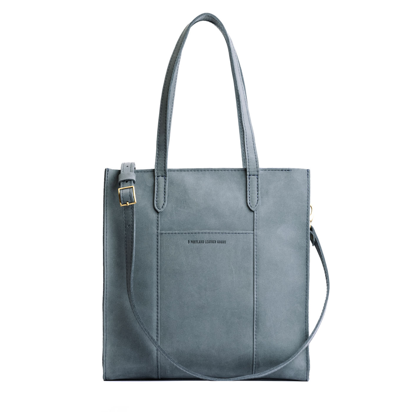 Storm North/South | Structured large tote bag with overlapping panels and crossbody strap